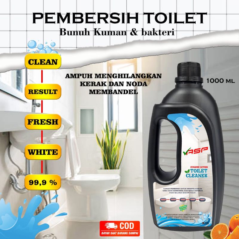 PEMBERSIH TOILET KERAK KERAMIK PORSELEN KAMAR MANDI SANGAT AMPUH ORIGINAL ASP