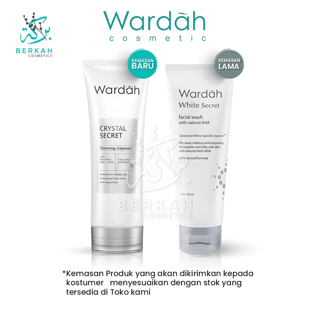 Wardah White Secret/Crystal Secret Foaming Cleanser 100ml