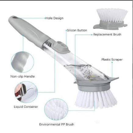 Sikat Pembersih Serbaguna Dispenser Sabun / Sikat Cuci Piring Panci