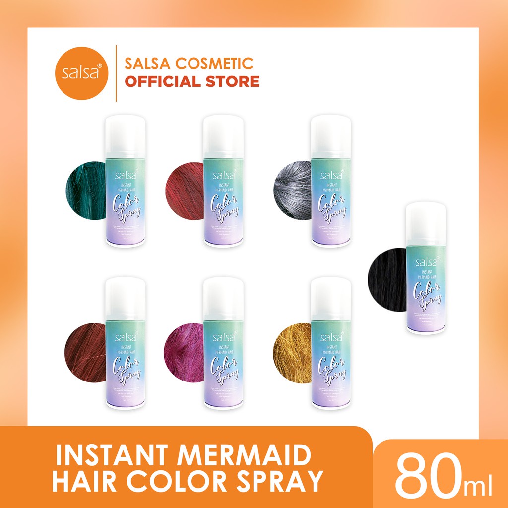 ⭐ BAGUS ⭐ SALSA HAIR COLOR SPRAY | Instant Mermaid Semir Rambut Semprot Original BPOM