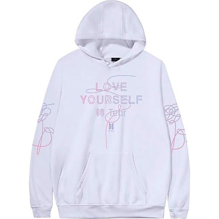 SWEATER BTS HOODIE GRADATION ALL MEMBER TEAR PUTIH