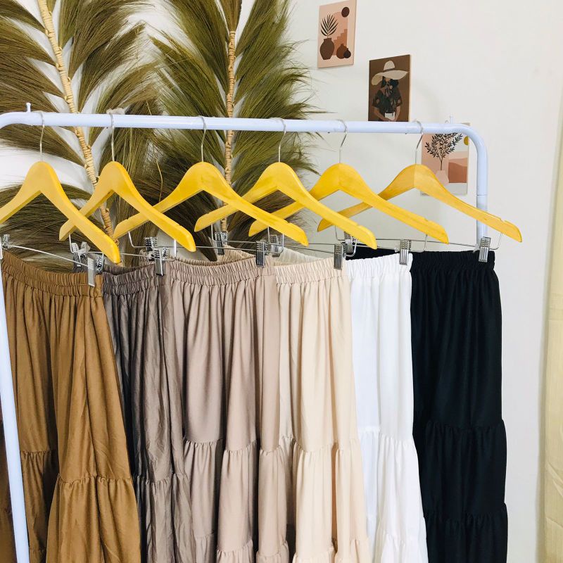 ROK SUSUN MAXI SKIRT // ROK PREMIUM // ROK WANITA TERBARU
