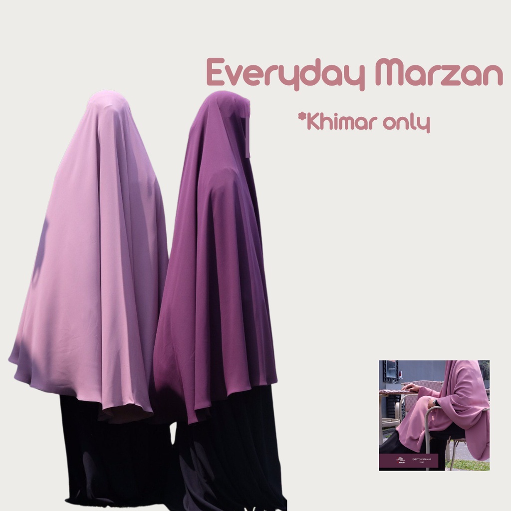 EVERYDAY KHIMAR  MARZAN POLOS BY ABAYA MALIKAH