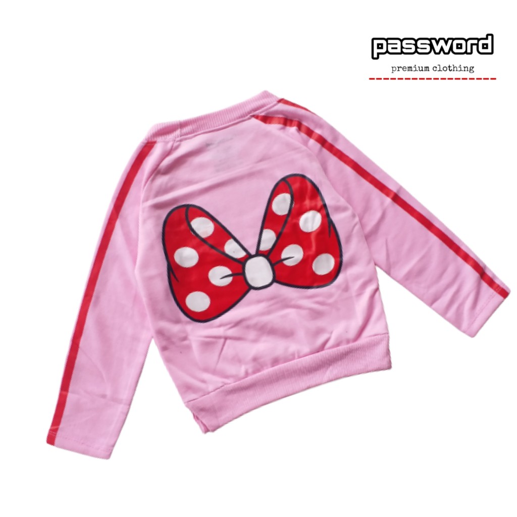 HappyOliver PASSWORD SET SWEATER MY RED RIBBON Setelan piyama 1 - 7 Tahun Baju Anak BerKualitas