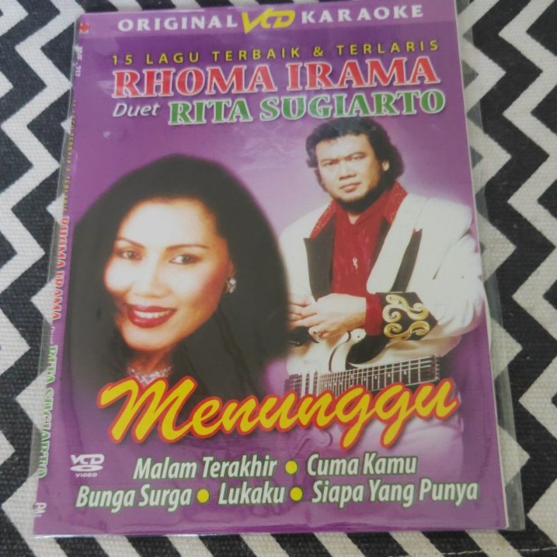 VCD KARAOKE ORIGINAL 15 LAGU RHOMA IRAMA DUET RITA SUGIARTO TERBAIK & TERLARIS