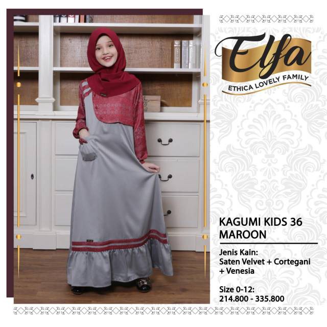 Gamis anak Ethica - Kagumi Kids 36