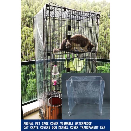 Plastik Kandang Hewan | Cover Penutup Kandang Hewan Ternak Kucing Anjing Doggy Burung | Pelindung An