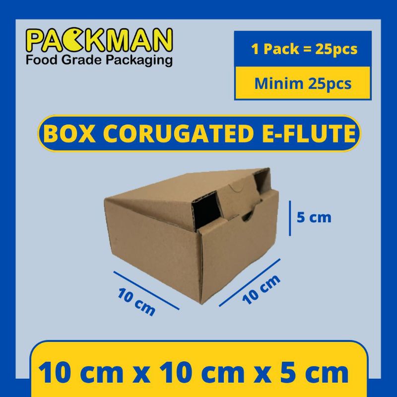 

KARDUS 10x10x5 cm / BOX KARTON CORUGATED DIECUT E-FLUTE / AKSESORIS ONLINE
