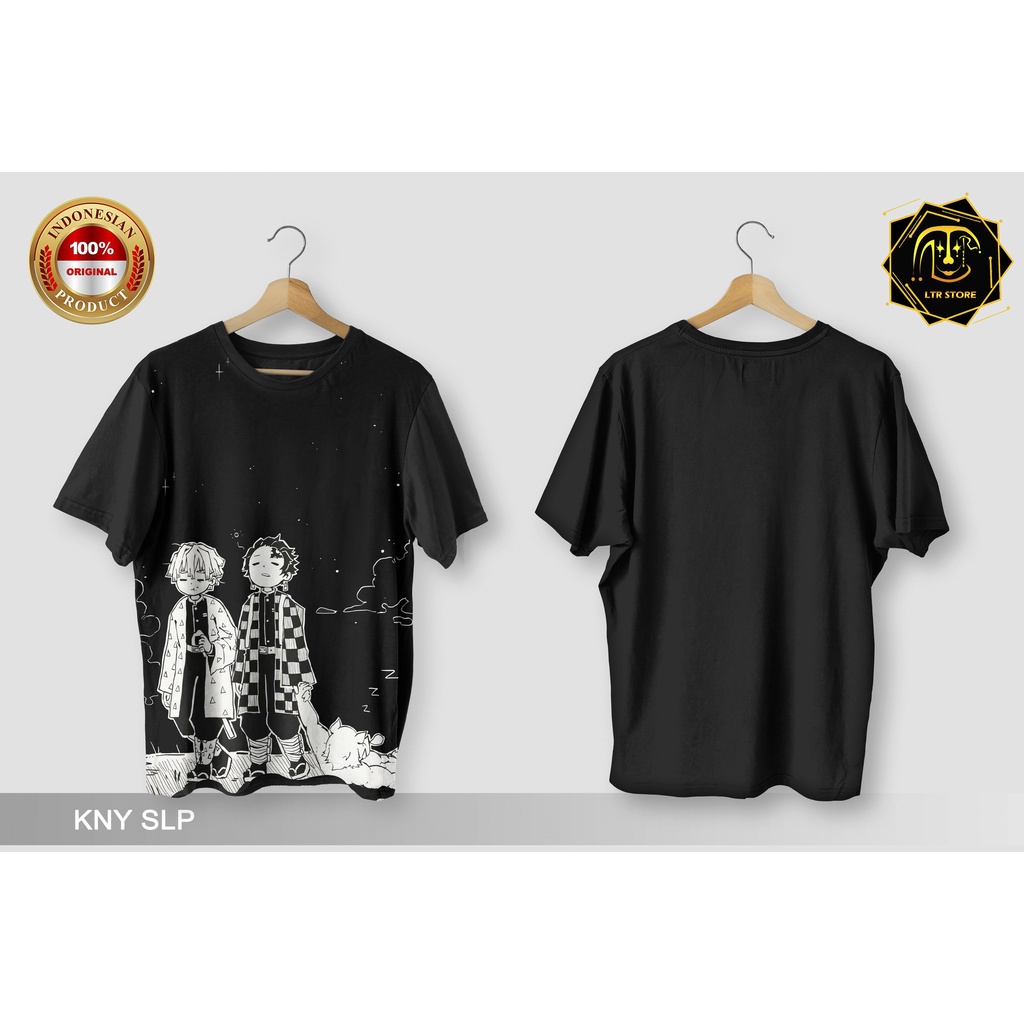 Jual [ BAYAR DI TEMPAT ] BAJU PRINTING GAMBAR ANIME KIMETSU NO YAIBA