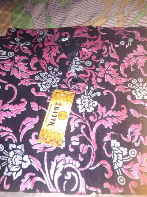 Batik Couple Gamis Brukat Barack 2495 Kemeja
