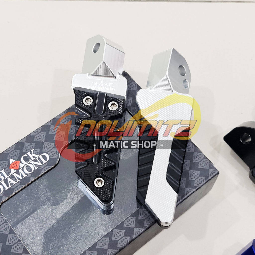 Step Footstep Kaki Belakang Black Diamond Sporty XMAX NMAX Aerox 155