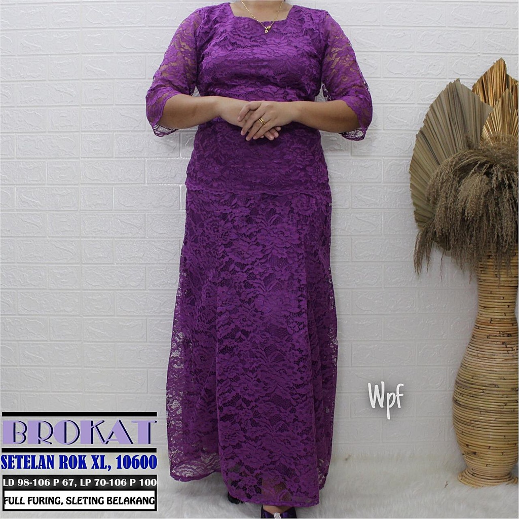 Setelan Rok Brokat XL