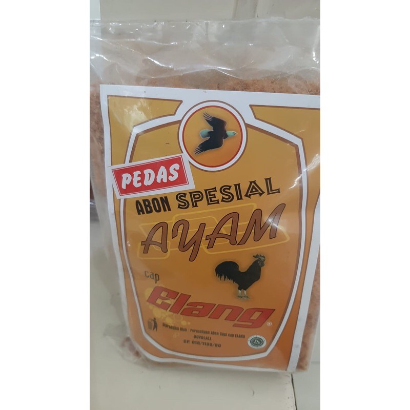 

Abon Ayam Spesial cap elang varian pedas dan manis kemasan 250gr