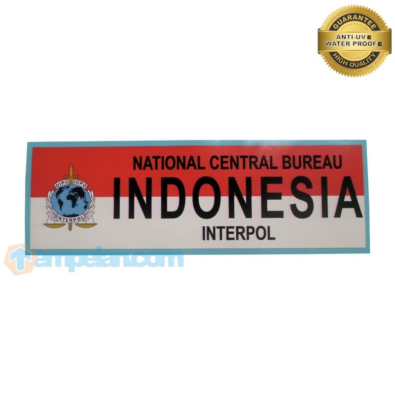 

STIKER NATIONAL CENTRAL BUREAU INDONESIA - INTERPOL