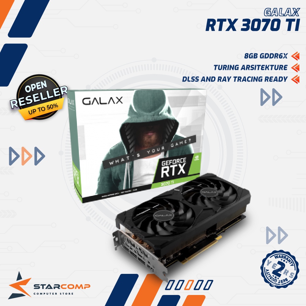 GALAX Geforce RTX 3060 Ti 8GB DDR6 (1-Click OC) DUAL FAN RTX3060TI LHR