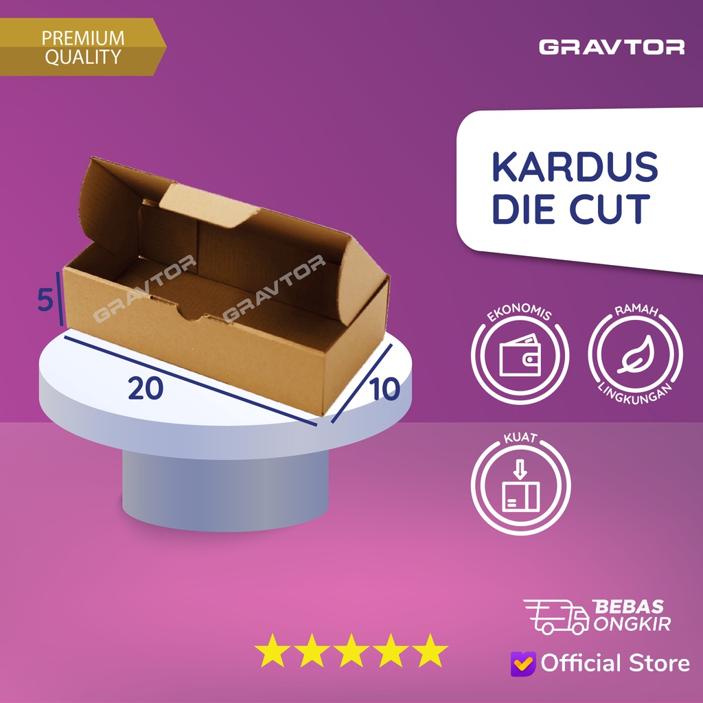 

Kardus Die Cut 20x10x5 - Packaging Box Dus Hampers Pizza Polos Murah