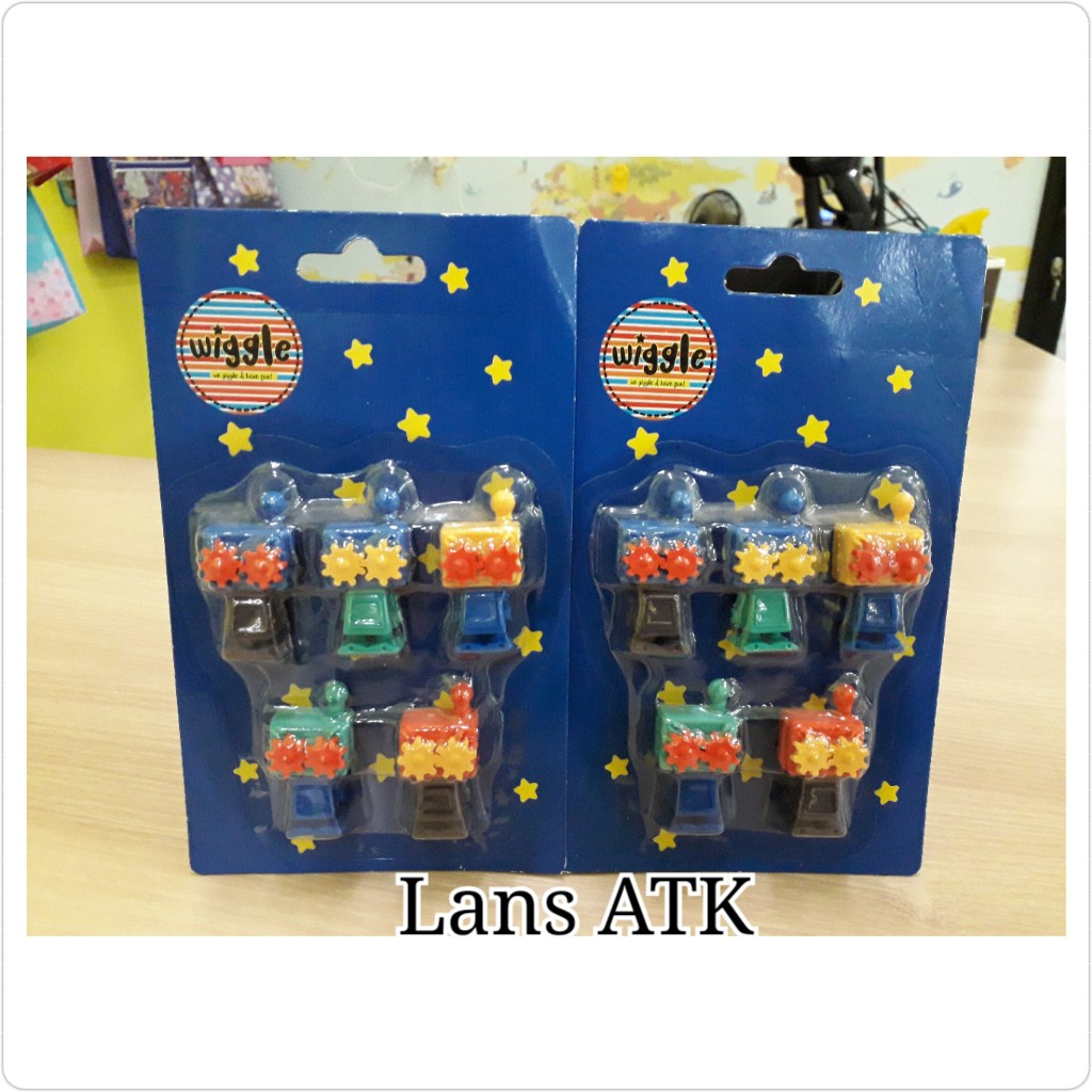 

Wiggle Robot 3D Eraser Set Penghapus Bentuk Robot Wiggle