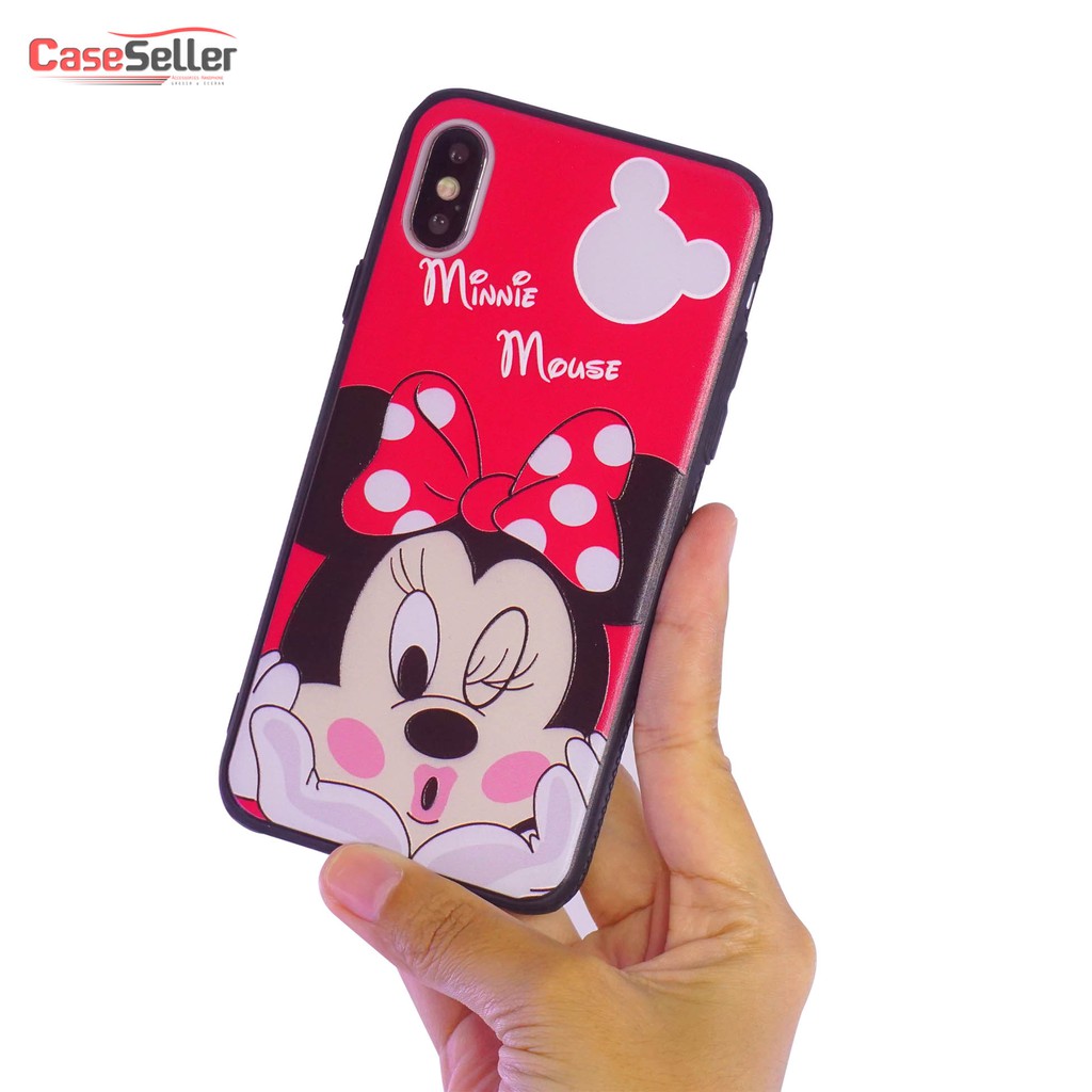 CaseSeller - SoftCase Motif Karakter Plus Anti gores kaca Case Iphone 6 XS Max XS