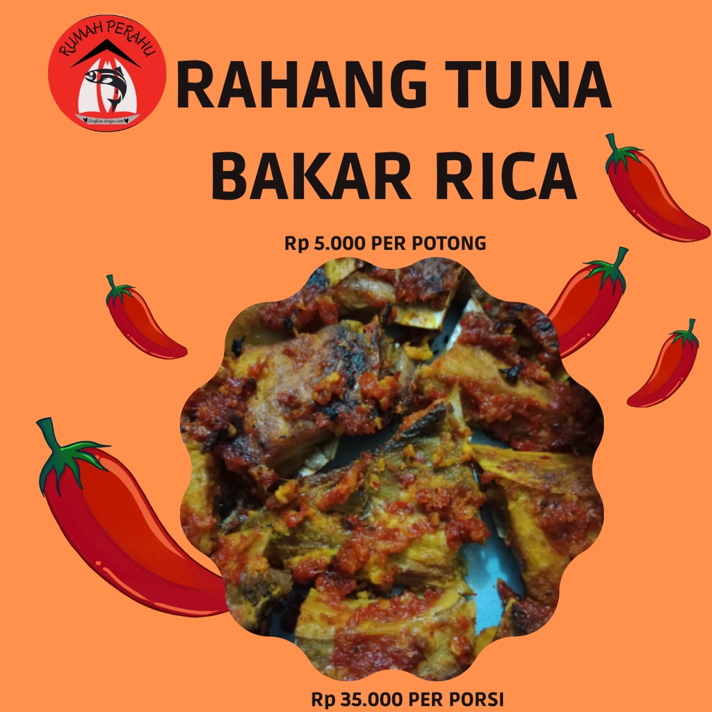 Rahang Ikan Tuna  Bakar Rica
