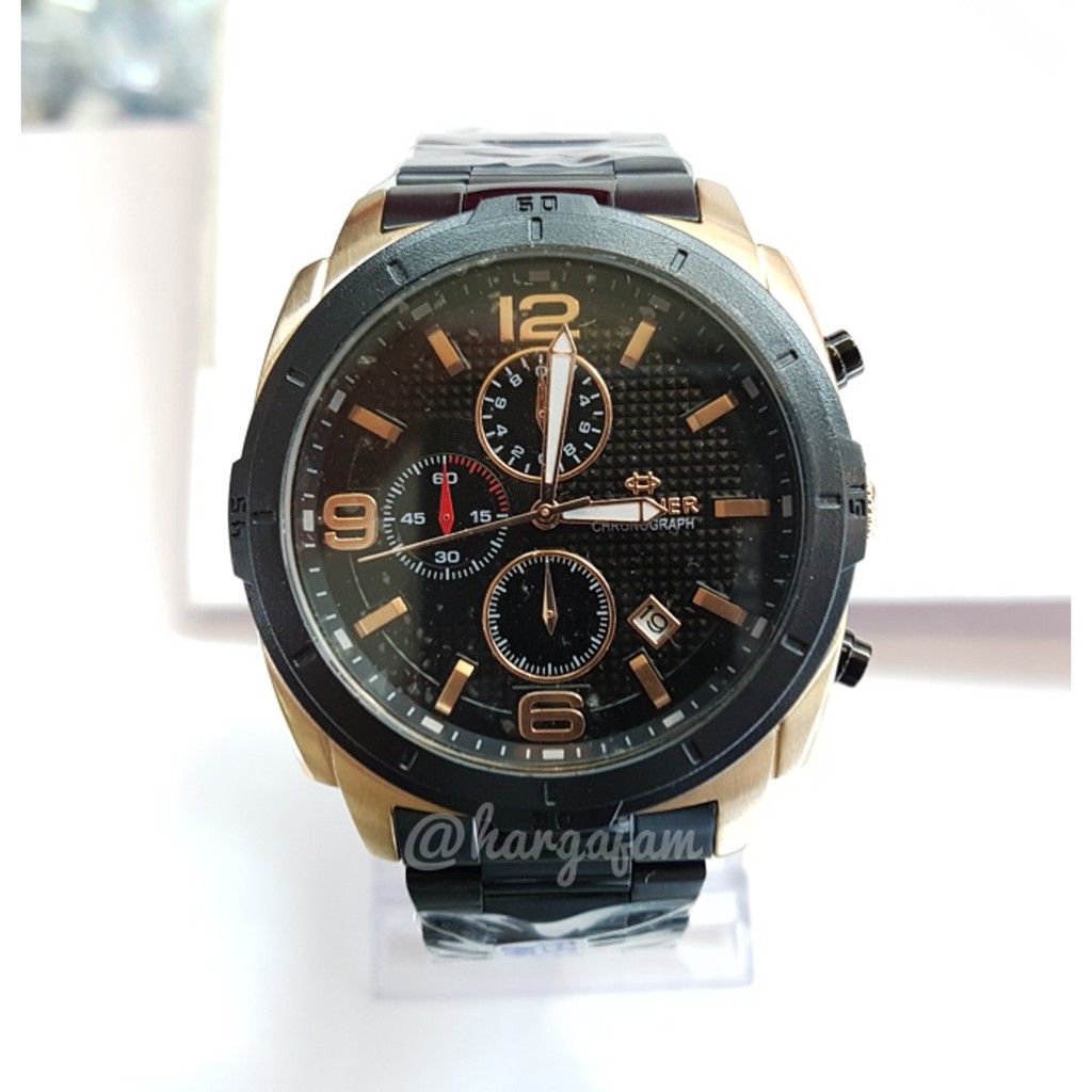 Jam Tangan Pria Original Hegner H392 Black Rose (hargajam ori)