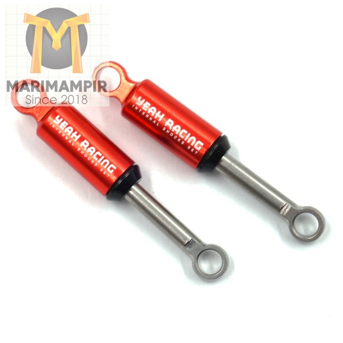 Marimampir YEAH RACING RED ALUM INTERNAL SPRING SHOCK FOR SCX24 2PCS #AXSC-063RD