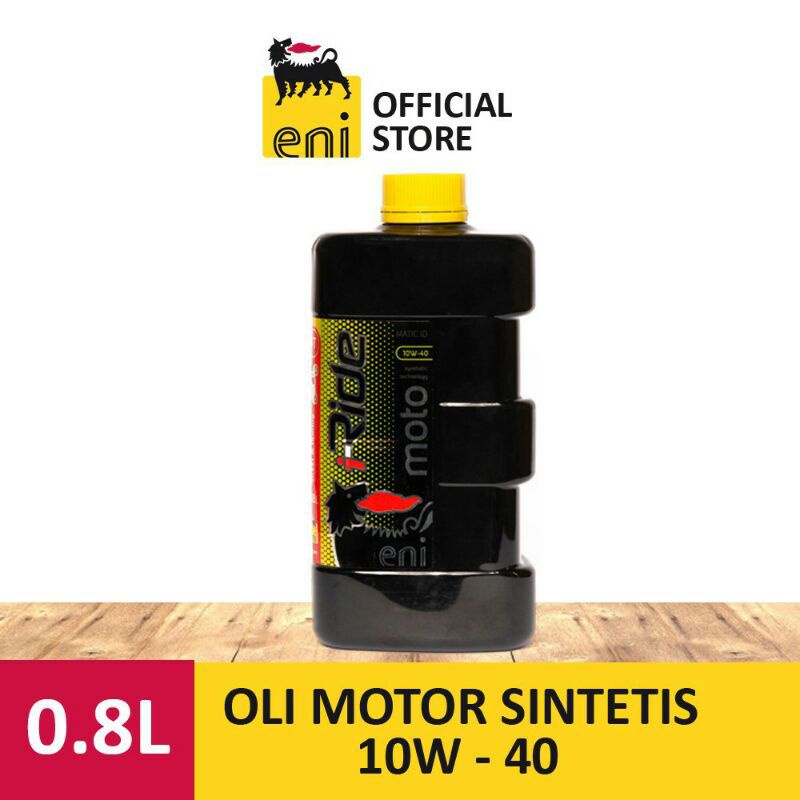 Agip Eni i-Ride Moto 4T Matic ID 10W-30 &amp; 10W-40 (0.8L) Oli Motor Matic Import Original