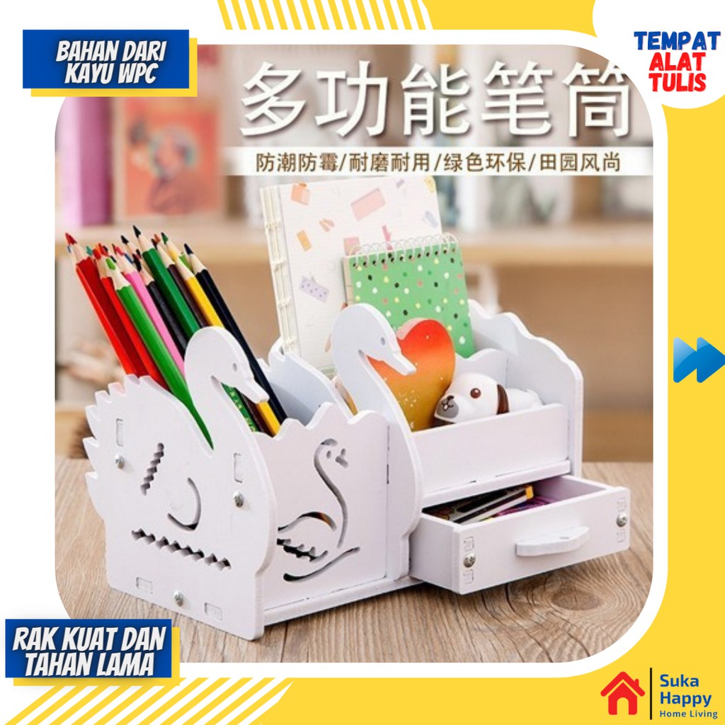 

Rak Alat Tulis Tempat Simpan Alat tulis pensil pulpen Buku Kosmetik Rak pulpen Meja Kantor Kerja