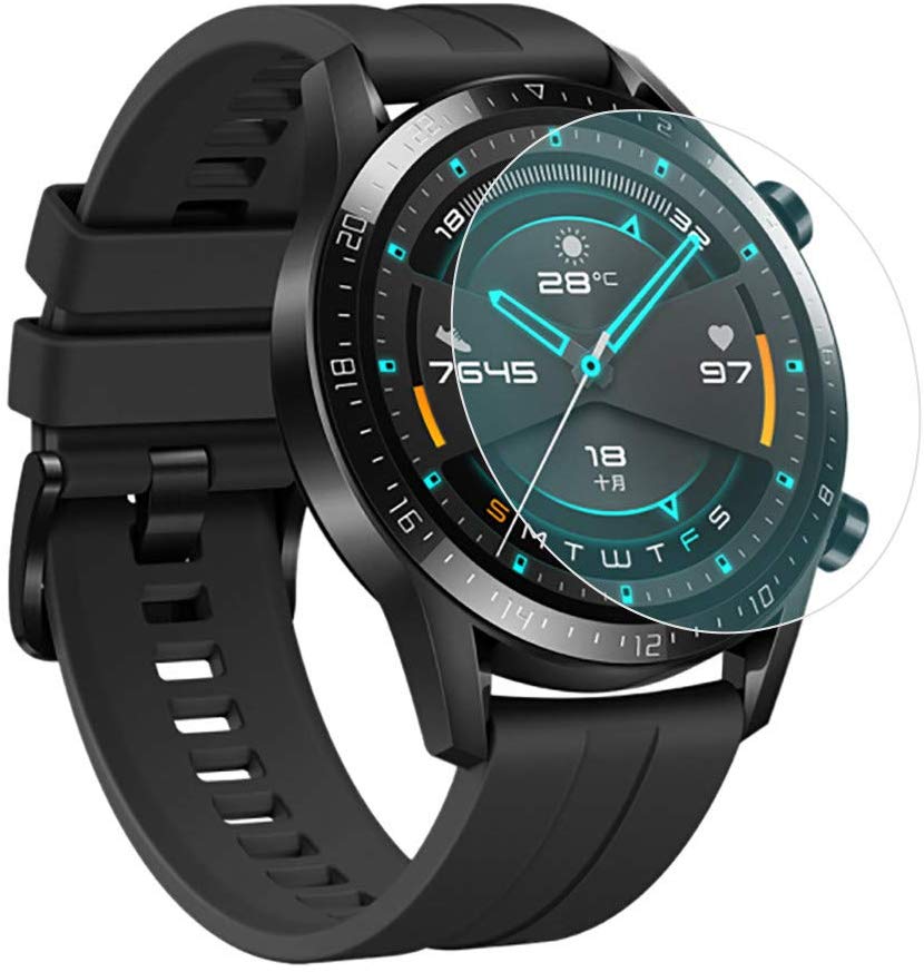 Pelindung Layar Tempered Glass 46mm Untuk Smartwatch Huawei Gt2 Honor Magic S1 Watch 2 Pro 42mm