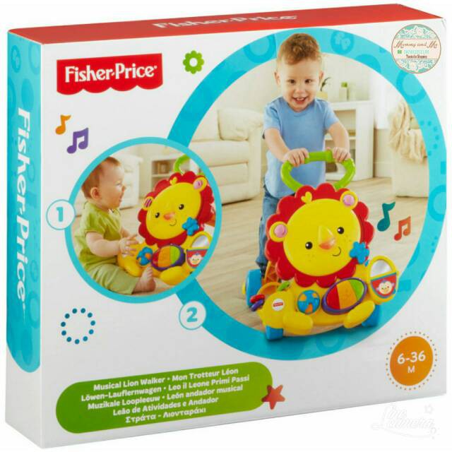 Fisher Price Musical Lion Walker Anak Belajar Jalan