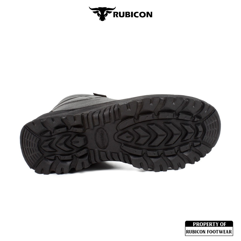 SEPATU SAFETY KULIT ASLI BOOTS TINGGI TRACKING PRIA SAFETY SHOES UJUNG BESI RUBICON BRONTO KERJA