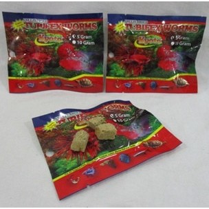 Makanan Ikan Cacing KeringTUBIFEX WORMS 5 gram