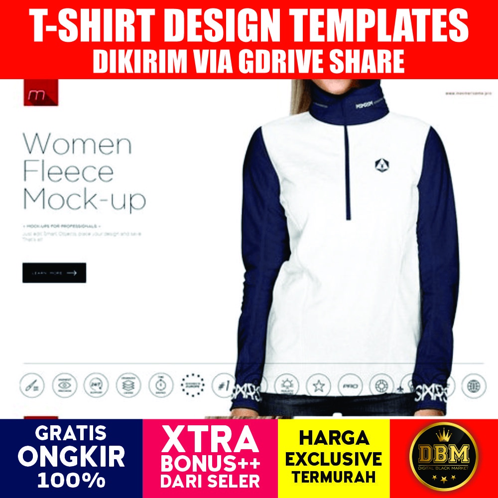 Women Fleece Pullover Mockup - Adobe Photoshop