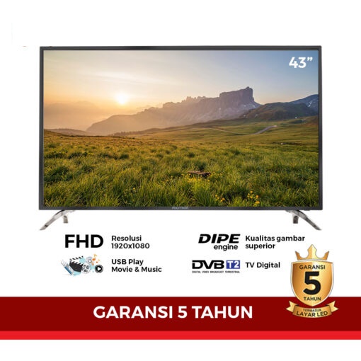 Polytron Digital LED TV 43″ – PLD 43V7153