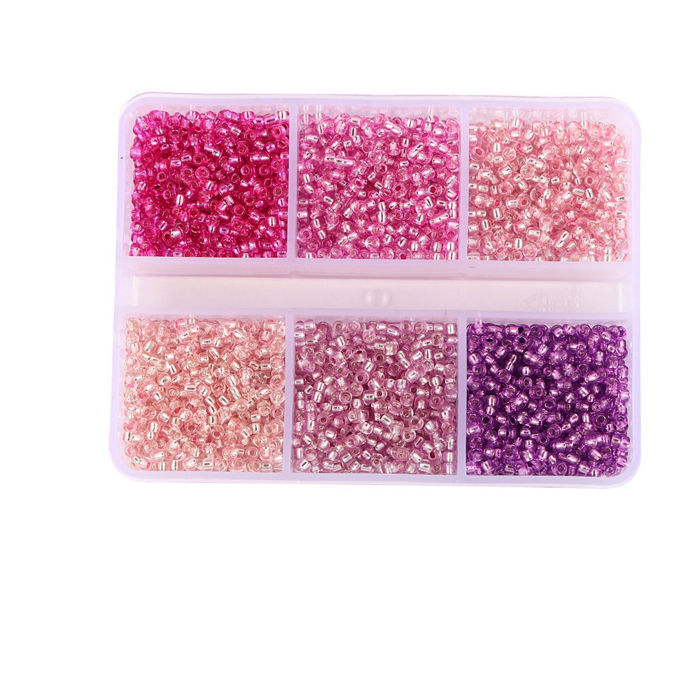 2mm bahan craft aksesoris strap mask gelang kalung 2800 pcs Beads Kit