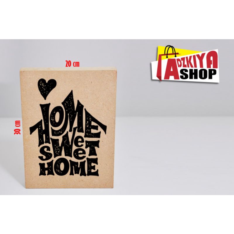 Hiasan dinding quote MDF