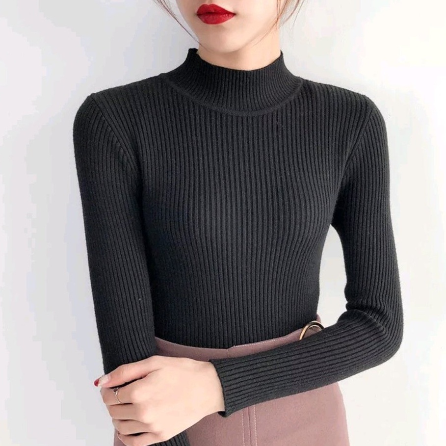 [✅COD] MANSET INNER TURTLENECK KNIT RAJUT PREMIUM || turtle neck rajut wanita