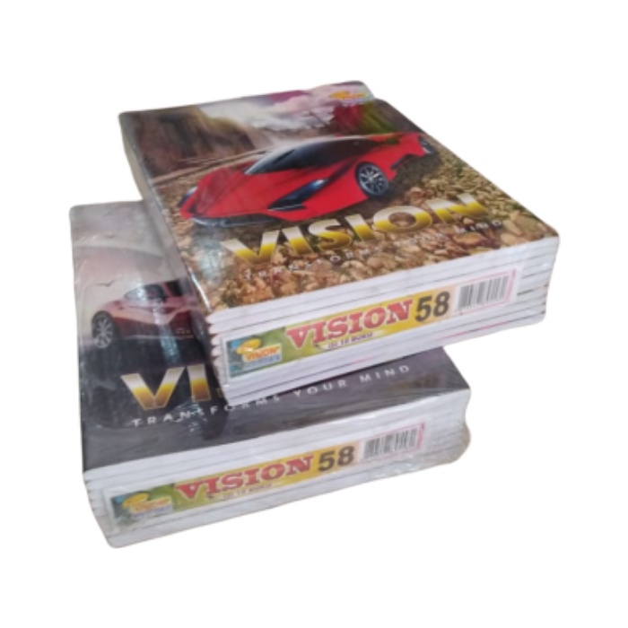 Buku Tulis Vision 58 Lembar Per Pack Isi 10 Pcs