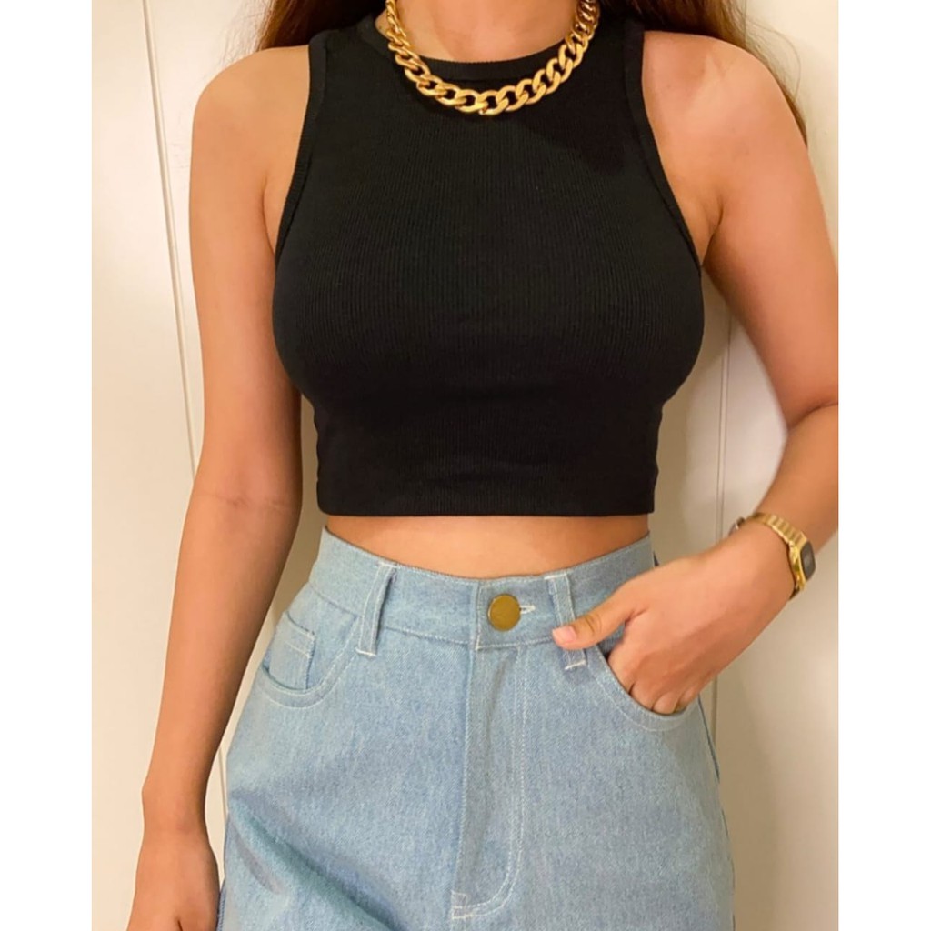 Tanktop Crop RIB Luxury