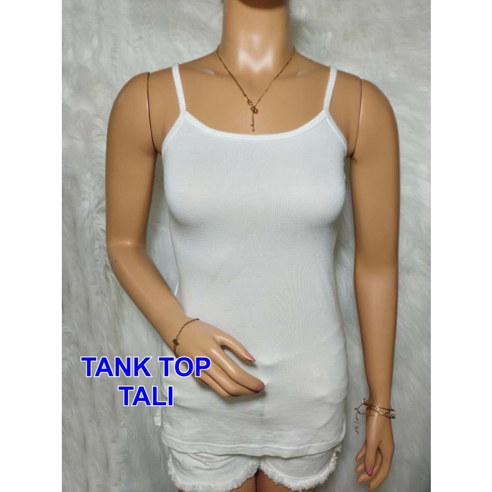 TANKTOP TALI WANITA POLOS DALAMAN / PAKAIAN DALAM TANK TOP / KAOS DALAMAN  ADEM SPANDEX TANK TOP &amp; KAMISOL