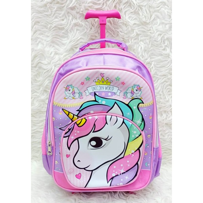 Tas Trolley Anak Tk Gambar Unicorn 5d Ada 2 Kantung Import Kp Jx668 Sd Unicorn Kepala Koper Bac Shopee Indonesia