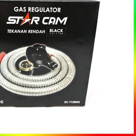 ❆ Regulator Gas LPG StarCam SC-23MSS Star Cam SC23MSS Meter dan Selang ♦