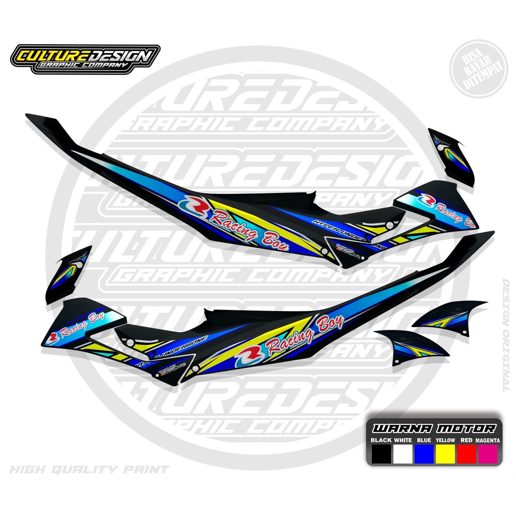 STRIPING TRANSPARAN SATRIA FU FACELIFT TYPE S