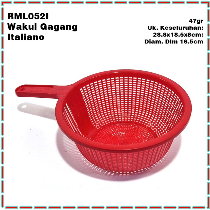 RML052I Wakul/Drainer/Saringan Lubang Gagang Italiano