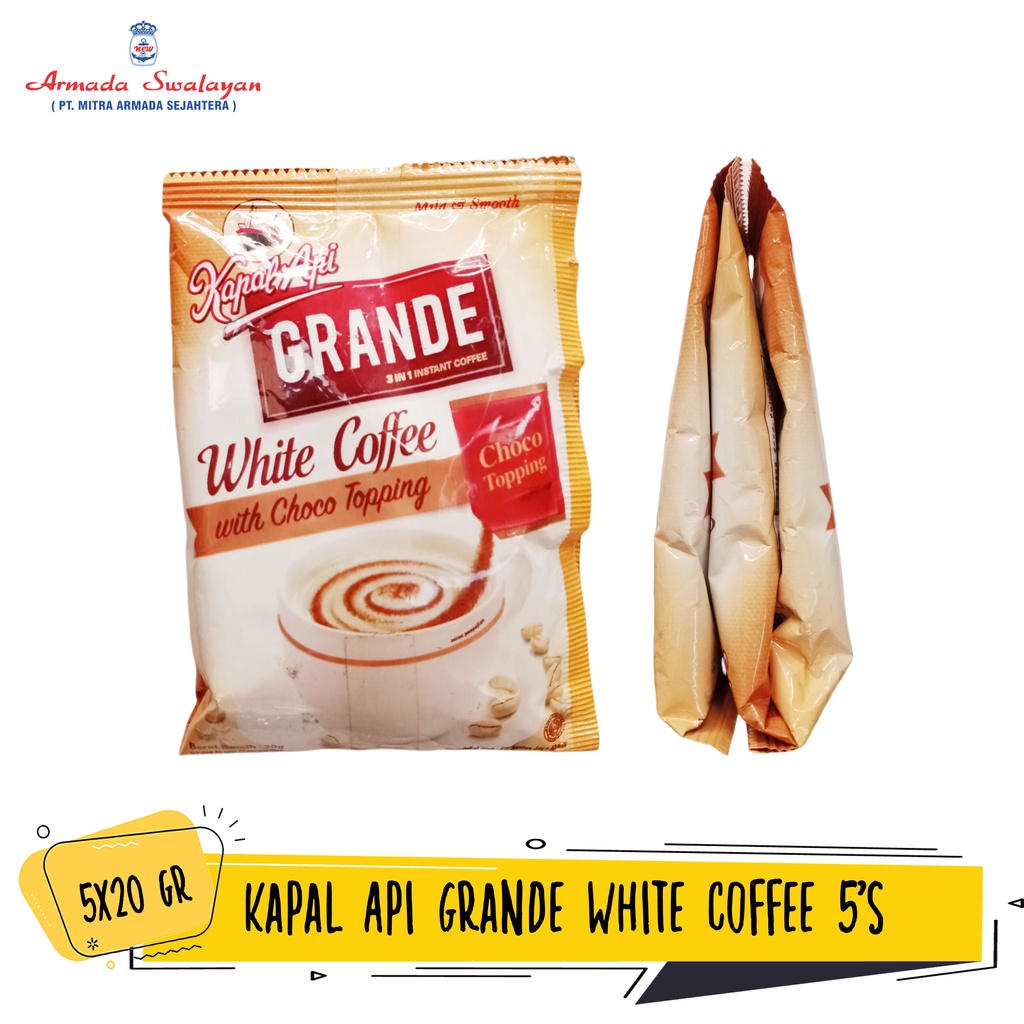 

Kapal Api Grande Java Latte | Kapal Api Grande White Coffee 5's