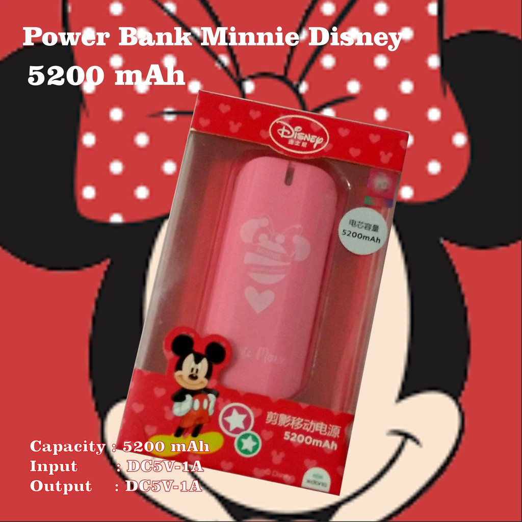 Powerbank Minnie Disney 5200mAh