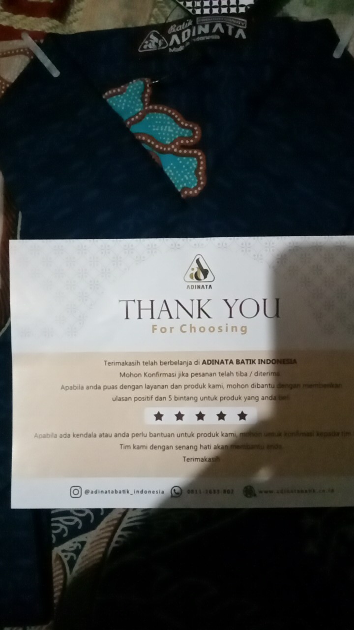 Kemeja Panjang Adinata Batik Adam