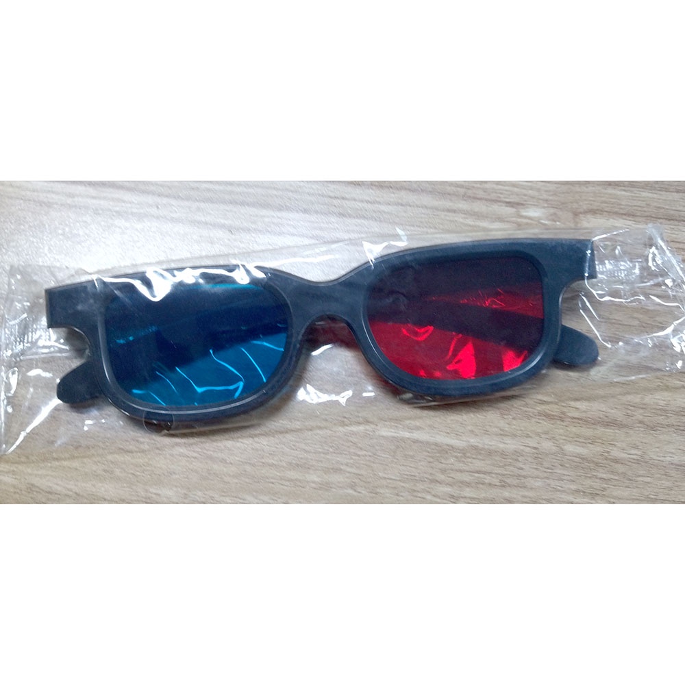 Kacamata 3D Frame Plastik Murah - hitam