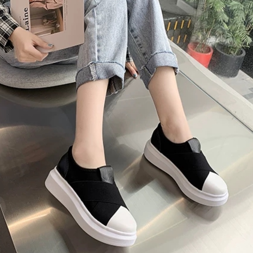 Sepatu Wedges Wanita 022260 Sepatu Import Homme XD