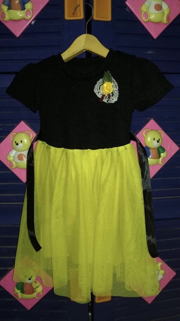 Dress tutu tille tulle brukat anak usia 2-4 / 5 tahun