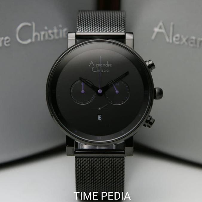 Jam Tangan Pria Alexandre Christie Ac6547 Original Full Black Laurusmart